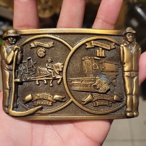 Vintage Spec Cast Inc McCormick Reaper INTERNATIONAL HARVESTER Belt Buckle LE
